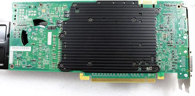 Alt view image 4 of 7 - HP 616078-001 NVIDIA Quadro 6000 PCIe graphics card - With 6.0GB GDDR5 GPU memory, max resolution 2560x1600, max power consumption 204Watt, one Dual Link DVI-I and two DisplayPorts connections