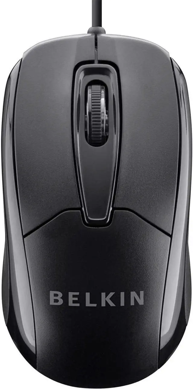 Main image of 3-Button Wired USB Optical Mouse with 5-Foot Cord Compatible with PCs Macs Desktops and Laptops