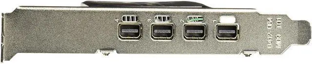 Alt view image 3 of 4 - Lenovo Graphics Card - NVS 510-2 GB DDR3 - PCIe 2.0 x16 Low Profile - 4 x Mini DisplayPort - for ThinkCentre M73; ThinkStation P310; P320; P410; P500; P510; P520; P710; P720; P910; P920