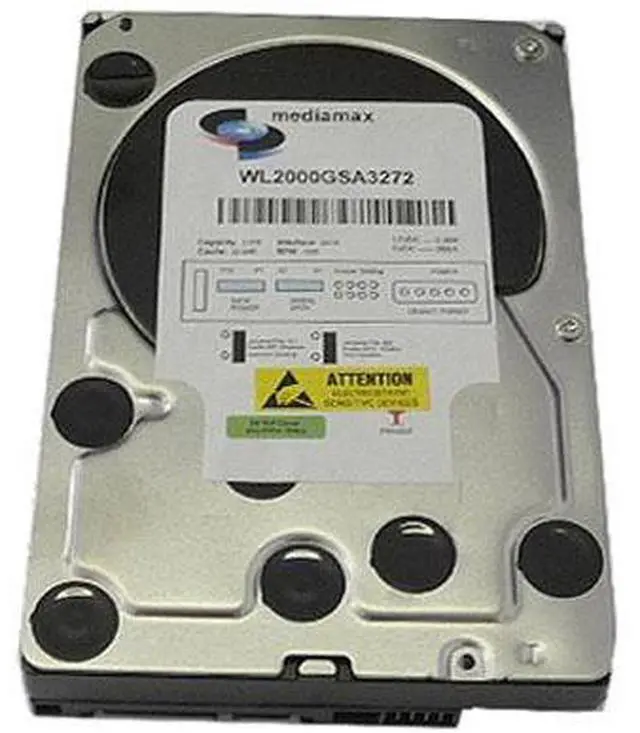 Alt view image 5 of 5 - HDD 2TB (2000GB) 32MB Cache 7200RPM SATA2 3.5" Desktop Hard Drive - PC/Mac/DVR - OEM