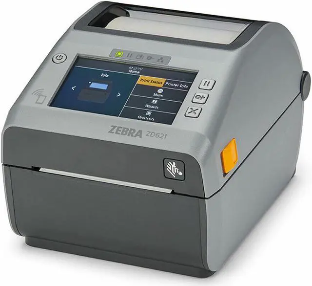 Main image of Zebra ZD621 4-inch Desktop Desktop Thermal Transfer Label Printer, LCD Screen ,300 dpi, Ethernet,Serial, USB 2.0, USB host ports, WiFi and Bluetooth without Cutter Version(ZD6A142-309F00EZ)