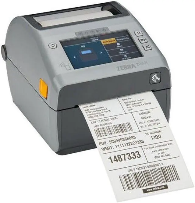 Alt view image 4 of 4 - Zebra ZD621 4-inch Desktop Desktop Thermal Transfer Label Printer, LCD Screen ,300 dpi, Ethernet,Serial, USB 2.0, USB host ports, WiFi and Bluetooth without Cutter Version(ZD6A142-309F00EZ)