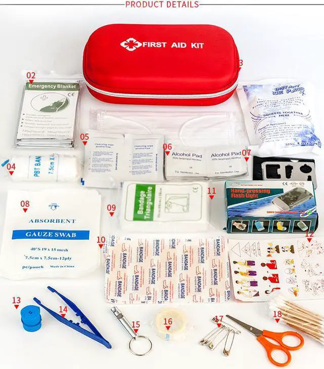 Alt view image 5 of 7 - Waterproof bag  customized logo/size survival emergency kits survival first aid bag with supplies