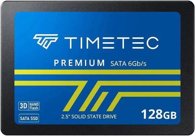 Main image of Timetec 128GB SSD 3D NAND SATA III 6Gb/s 2.5 Inch 7mm (0.28") Read Speed Up to 520 MB/s 100TBW SLC Cache Performance Boost Internal Solid State Drive for PC Computer Desktop and Laptop (128GB)