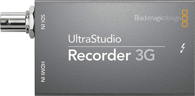 Alt view image 2 of 7 - Blackmagic Design UltraStudio Recorder 3G Capture Device Bundle with Thunderbolt 3 (40 Gbps) USB-C Cable (100W, 0.5m) and 6-Inch Fastening Cable Ties (10-Pack) (3 Items)