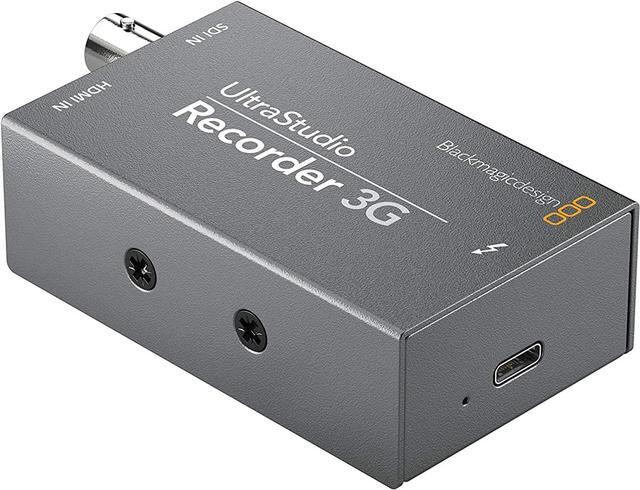 Alt view image 6 of 7 - Blackmagic Design UltraStudio Recorder 3G Capture Device Bundle with Thunderbolt 3 (40 Gbps) USB-C Cable (100W, 0.5m) and 6-Inch Fastening Cable Ties (10-Pack) (3 Items)