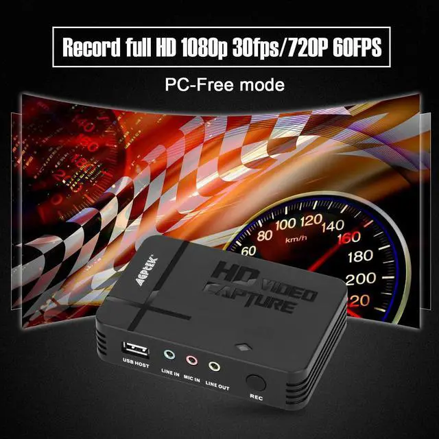 Alt view image 4 of 6 - HD Game Capture Video Capture 1080P HDMI/AV Recorder Xbox 360&One/ PS3 PS4,Support Mic in with Both HDMI and AV Input