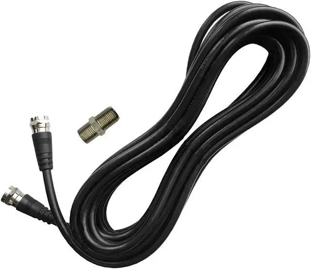Alt view image 2 of 7 - Chaowei TV Antenna Extension Coaxial Cable(15ft) with Coaxial Coupler,F Type Connector-Ideal for Digital TV Aerial, Satellite Cable Extension-15 Feet, Welcome to consult