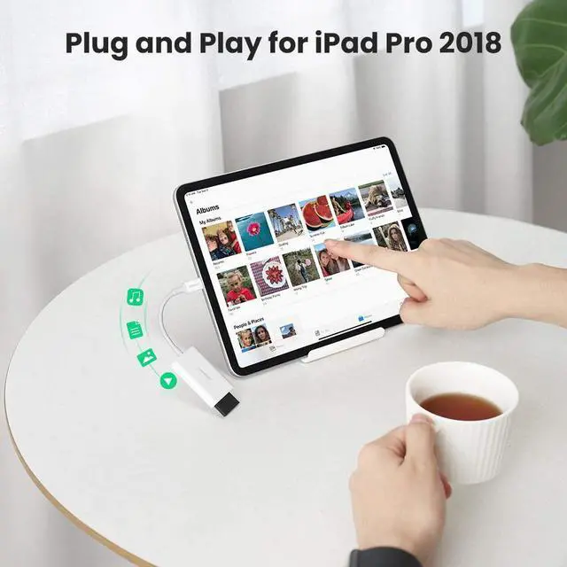 Alt view image 3 of 7 - UGREEN USB C SD 4.0 Card Reader UHS-II Type C Memory Card Reader Adapter for SD SDXC SDHC MMC RS-MMC Micro SD Micro SDXC Micro SDHC, Plug and Play for iPad MacBook Laptop Tablet OTG Andriod Phone