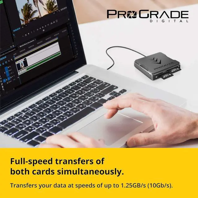 Alt view image 6 of 7 - SD UHS-II Dual-Slot Memory Card Reader by | USB 3.2 Gen 2 for Professional Filmmakers Photographers & Content Creators