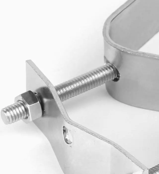 Alt view image 2 of 5 - Skywalker 3 Heavy-Duty Double Wall Mount Pair for TV Antenna Mast with (2) Brackets & Lag Bolts, Welcome to consult