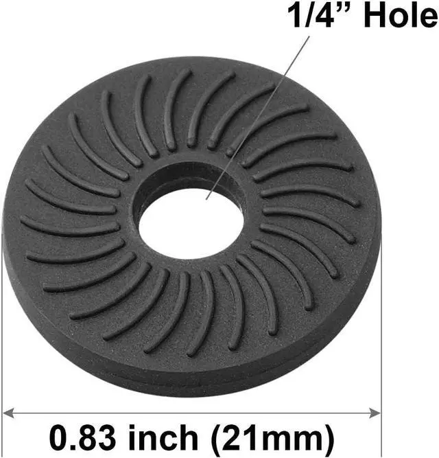 Alt view image 2 of 6 - Anwenk Rubber Pads Rubber Washers with 1/4" Screw Hole for Anti-Scratch Camera & Accessories Protection, Shorten Long Camera Screw Shaft, Enhance Friction,Anti-Slippery, 5Pack