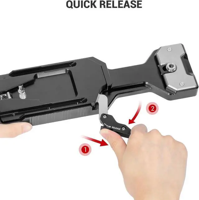 Alt view image 4 of 7 - Universal Quick Release Tripod Adapter Plate for  VCT-14