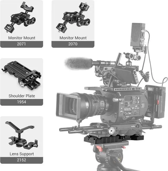Alt view image 7 of 7 - Universal Quick Release Tripod Adapter Plate for  VCT-14
