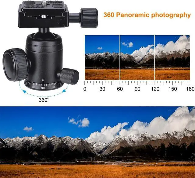 Alt view image 4 of 7 - Heavy Duty (20 lbs Load) DSLR Mirorrless Camera Suction Cup Car Mount Camcorder Vehicle Holder w/ 360°Panorama Ball Head + Quick Release Plate Compatible with Nikon Canon Sony RED BM