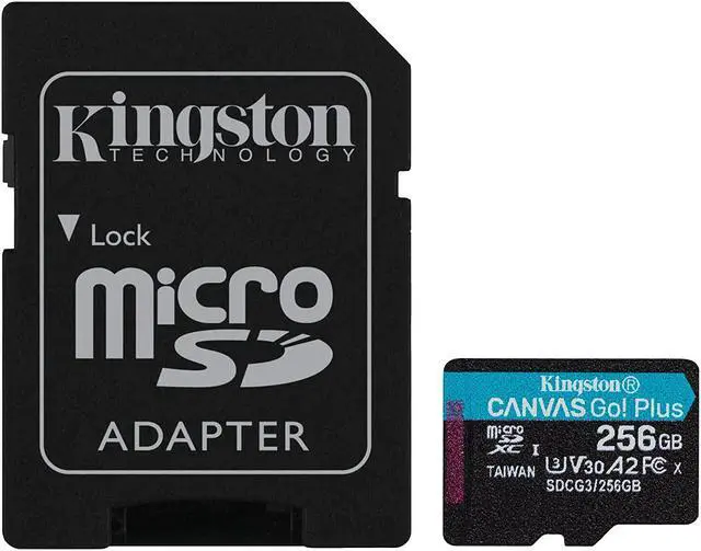 Alt view image 14 of 20 - Kingston Canvas Go! Plus 256 Gb Class 10/Uhs-I (U3) Microsdxc