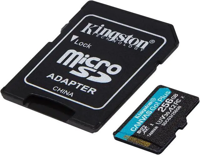 Alt view image 15 of 20 - Kingston Canvas Go! Plus 256 Gb Class 10/Uhs-I (U3) Microsdxc