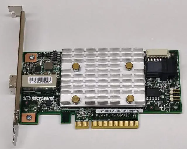Alt view image 2 of 3 - Adaptec MICROSEMI Smarthba 2100-4i4e Adapter
