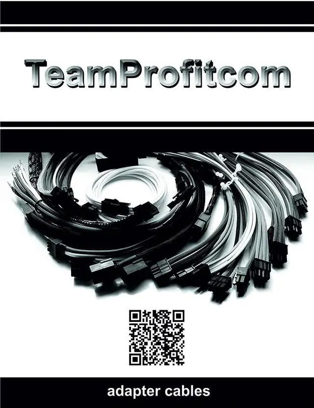 Alt view image 5 of 5 - TeamProfitcom 16 AWG GPU VGA PCI-e 8 Pin PCI Express Graphics Video Card GPU 8Pin Female to Dual GPU 8(6+2) Pin Male Sleeved 8pin Splitter Power Extension Cable 20 inches (4 Pack)