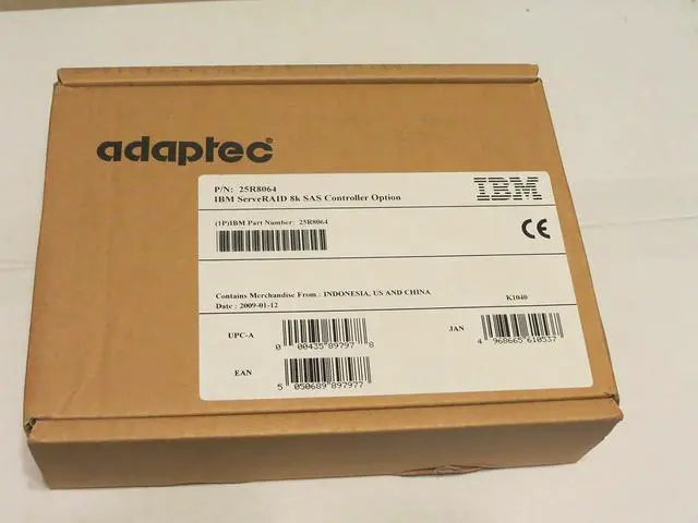 Main image of 25R8064 - IBM ServeRAID 8k SAS RAID Controller