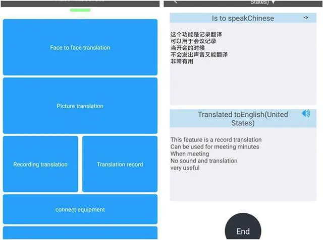 Alt view image 5 of 7 - Two Way Easy Trans Smart Language Translator Device Electronic Pocket Voice Bluetooth 52 Languages for Meeting Learning Travel Shopping Business Fit for Apple iPhone Android White (WIFI/3G/4G/5G)