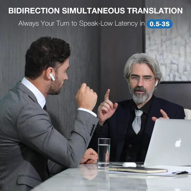 Alt view image 2 of 7 - Timekettle WT2 Edge W3 Translator Device, Bidirection Simultaneous Translation, Translator Earbuds with 40 Languages, Offline Translator, Fast Reaction with Revolutionary Al Tech, Offline Version