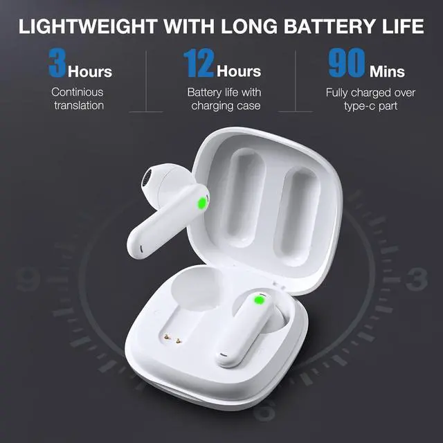Alt view image 6 of 7 - Timekettle WT2 Edge W3 Translator Device, Bidirection Simultaneous Translation, Translator Earbuds with 40 Languages, Offline Translator, Fast Reaction with Revolutionary Al Tech, Offline Version