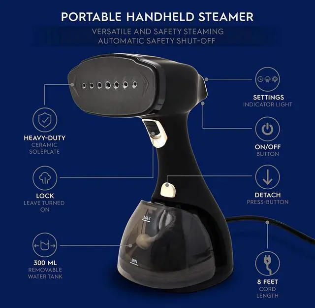 Alt view image 3 of 17 - Electrolux Portable Handheld Garment & Fabric Steamer, 1500 Watt