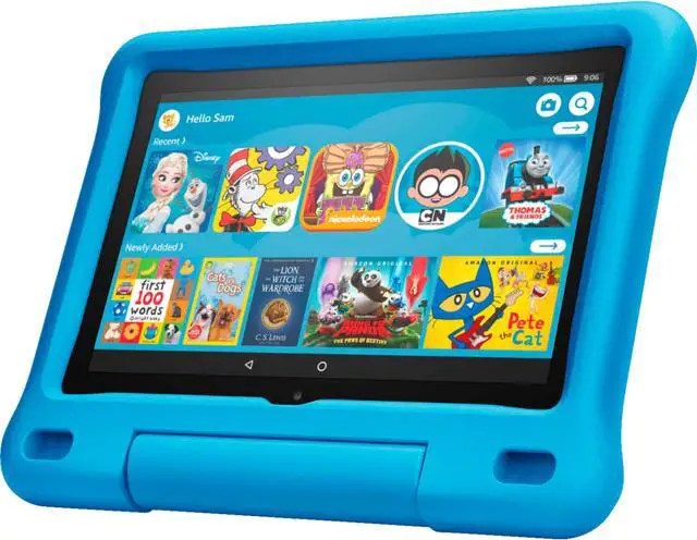Alt view image 3 of 18 - Amazon Fire HD 8 Kids Edition Tablet 8" HD display 32 GB Blue, Pink, Purple