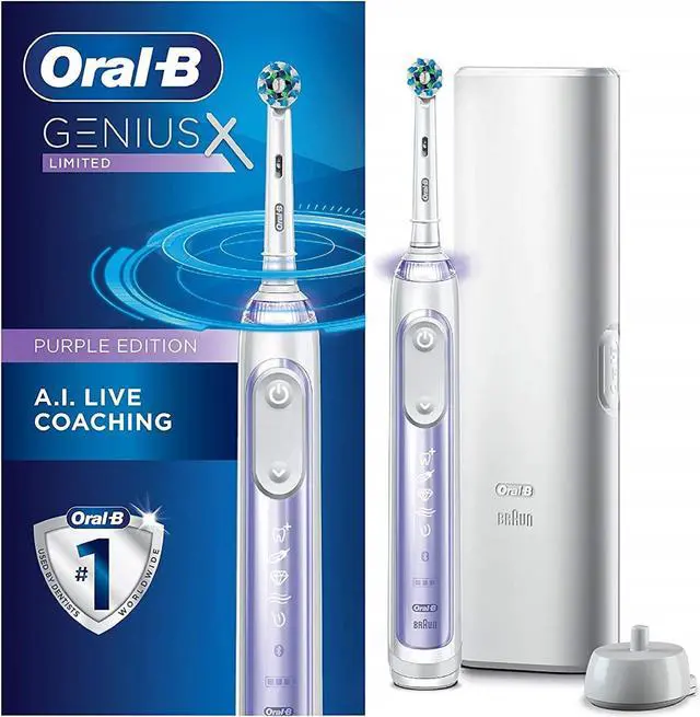 Main image of ORAL B GENIUS X TOOTHBRUSH PURPLE