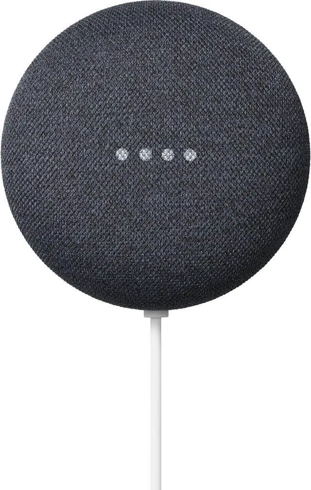 Alt view image 2 of 7 - Nest Mini (2nd Generation) Smart Speaker with Google Assistant - Charcoal