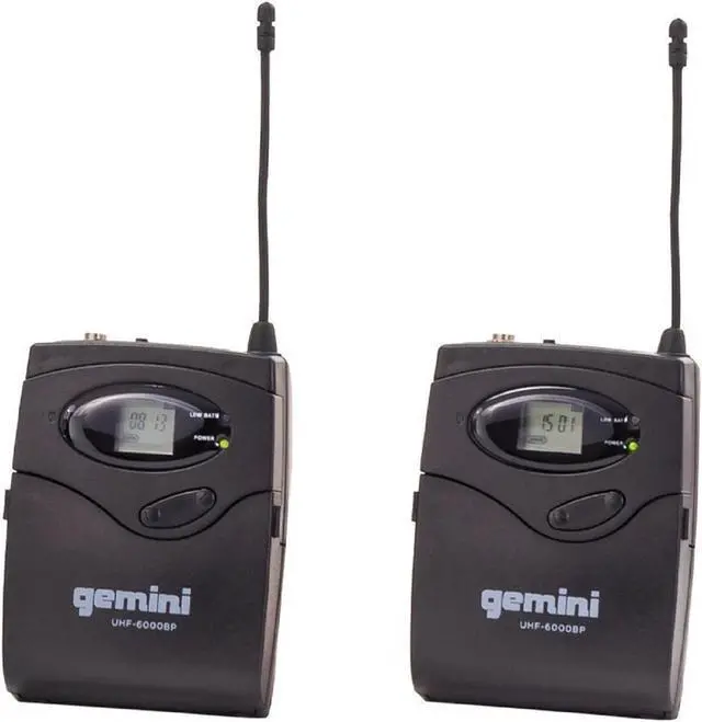 Alt view image 3 of 5 - GEMINI UHF 6200HL Dual Headset Wireless System (R2 version)
