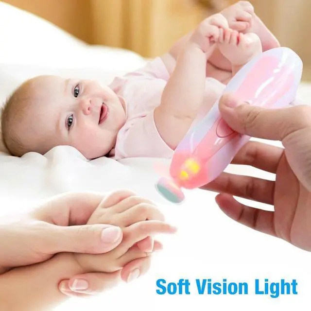 Alt view image 6 of 6 - Electric Baby Nail File Clippers Trimmer Toddler Toes Trim Nails Polish Care Set