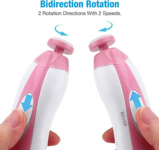 Alt view image 3 of 6 - Electric Baby Nail File Clippers Trimmer Toddler Toes Trim Nails Polish Care Set