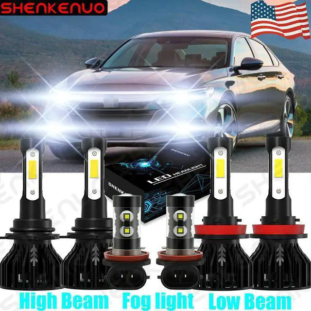 Main image of For Honda Accord 2006-2009 2010 2011 2012 Led Headlight HighLowFog Light Bulbs