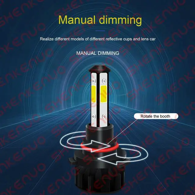 Alt view image 6 of 6 - For Ford F-150 2015-2019 6x LED Headlight Hi/Lo Fog Light Bulbs Combo Kit 6000k