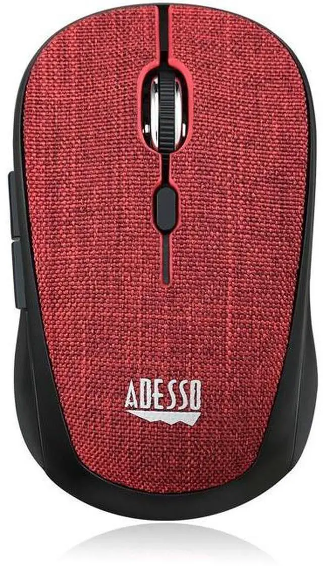 Alt view image 10 of 17 - Adesso iMouse S80R Mini Wireless 5-Button Fabic Mouse Red