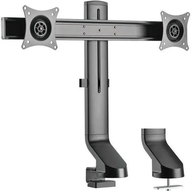 Alt view image 7 of 20 - Tripp Lite Dual-Display Monitor Arm w/ Desk Clamp Height Adjustable 17-27in