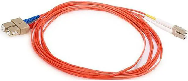 Alt view image 3 of 14 - Monoprice Fiber Optic Cable - 3 Meter - Orange | LC to SC OM1, 62.5/125 Type, Multi Mode, Duplex