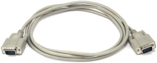 Alt view image 3 of 3 - Monoprice 6ft Molded DB9 Male/Male Serial Cable