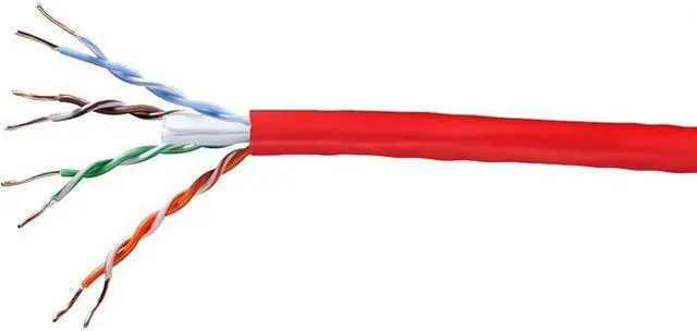 Alt view image 4 of 10 - Monoprice Cat6 Ethernet Bulk Cable - 1000 Feet - Red | Network Internet Cord - Solid, 550Mhz, UTP, CMP, Plenum, Pure Bare Copper Wire, 23AWG, No Logo