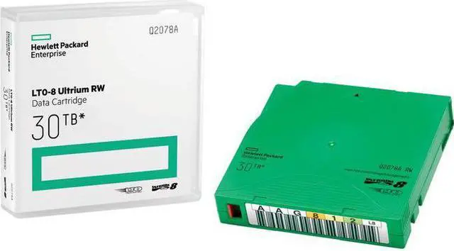 Alt view image 6 of 15 - HPE LTO-8 Ultrium 30TB RW Non Custom Labeled Library Pack 20 Data Cartridges with Cases
