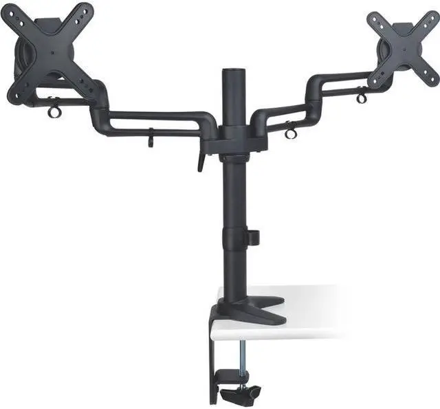 Alt view image 11 of 16 - TRIPP LITE DDR1327SDFC Black 13" - 27" Dual Full-Motion Flex Arm Desk Clamp for Flat-Screen Displays