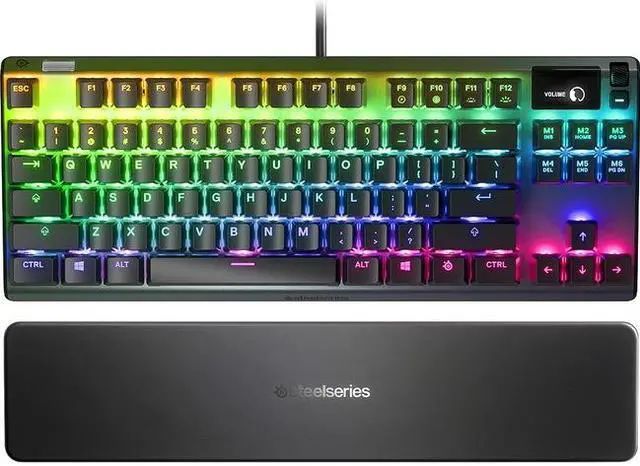 Alt view image 7 of 20 - SteelSeries Apex 7 TKL 84-Key RGB Mechanical Gaming Keyboard (Red Switch)