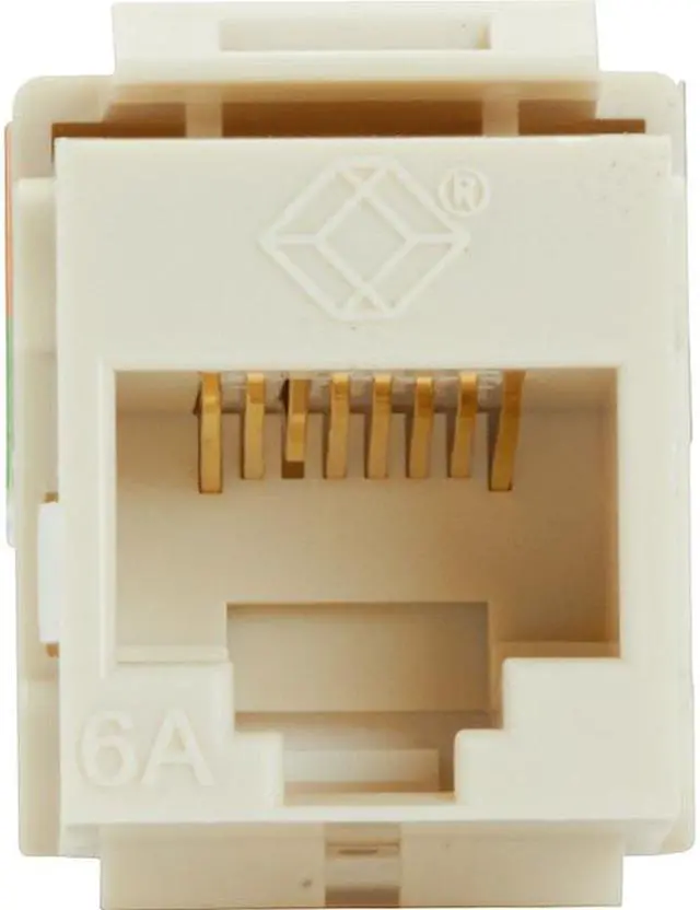 Alt view image 2 of 4 - Black Box GigaTrue 2 CAT6A Keystone Jack - Unshielded RJ45 Office White