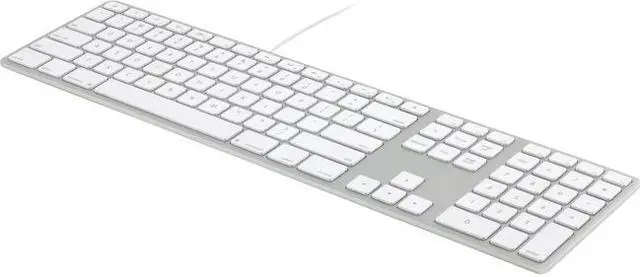 Alt view image 2 of 5 - Matias Wired Aluminum Keyboard with Numeric Keypad for Mac, Silver