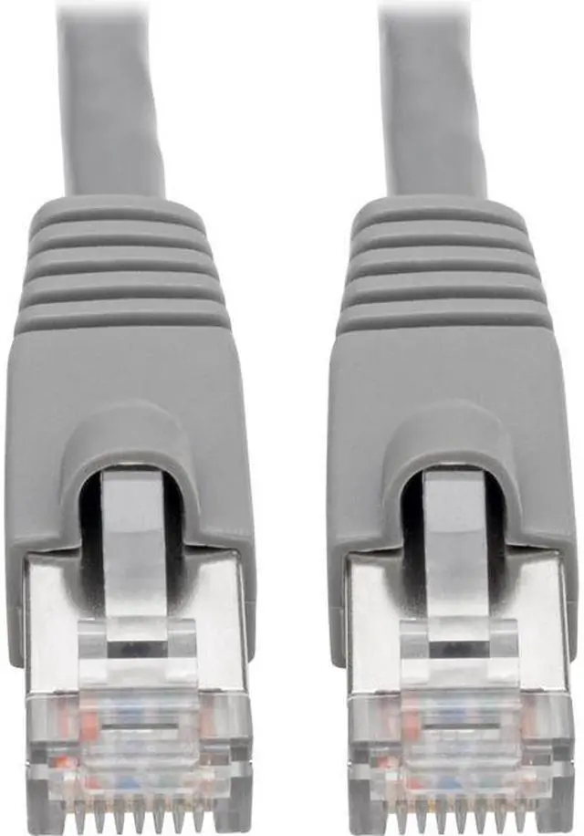 Alt view image 7 of 20 - Tripp Lite N262-010-GY Cat6A 10G-Certified Snagless Shielded Stp Network Patch Cable (Rj45 M/M) , Poe, Gray, 10 Ft. - Patch Cable (Dte) - Rj-45 (M) To Rj-45 (M) - 10 Ft - Stp - Cat 6A - Ieee 802.3Af