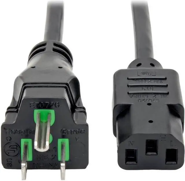 Alt view image 9 of 14 - Tripp Lite Model P006-003-HG10 3 ft. HospHospital-Grade Computer Power Cord, 10A, 18 AWG (NEMA 5-15P to IEC-320-C13)