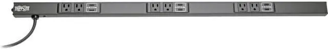 Alt view image 10 of 14 - Tripp Lite - PSC360610USBB - Tripp Lite Power Strip 6-Outlet w 6-Port USB Charging 5-15R 10ft Cord 36in - NEMA 5-15P - 6