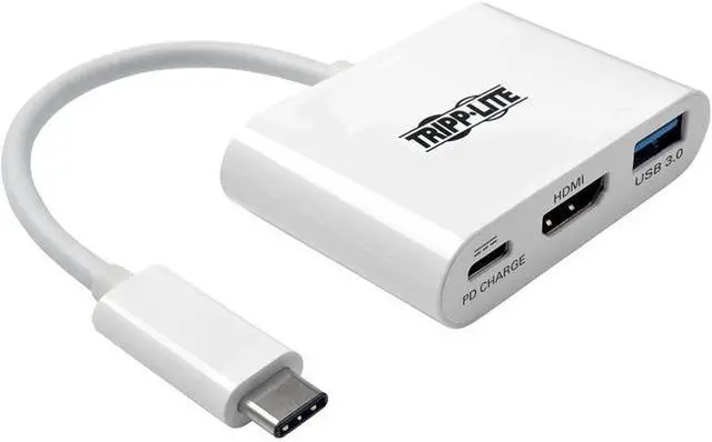 Alt view image 17 of 20 - Tripp Lite USB C to HDMI Multiport Adapter Converter Hub USB Type C to HDMI (U444-06N-H4U-C)